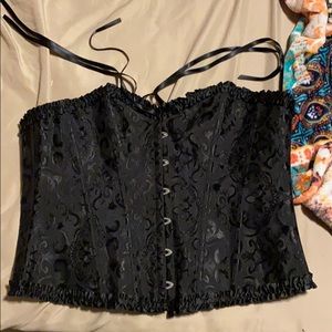 3XL black corset